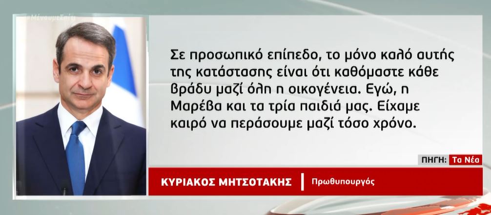 Το 24ωρο του πρωθυπουργού την εποχή της καραντίνας