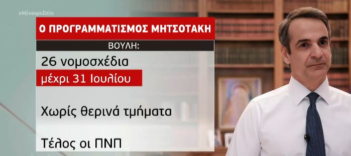 Επιτάχυνση των μεταρρυθμίσεων προανήγγειλε ο πρωθυπουργός – Ανοιχτή το καλοκαίρι η Βουλή