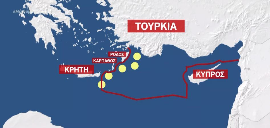 Η Άγκυρα στοχεύει ελληνική υφαλοκρηπίδα, η Αθήνα προετοιμάζεται