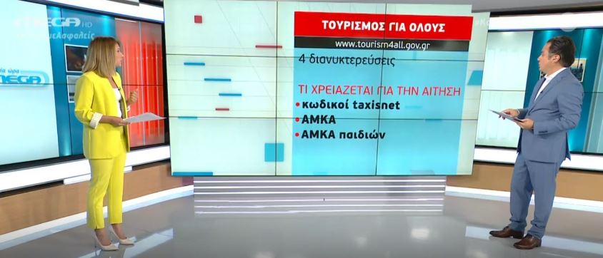 Άνοιξε η πλατφόρμα για το πρόγραμμα «Τουρισμός Για Όλους»