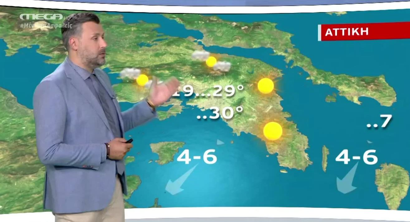 Ηλιοφάνεια και μελτέμι την Τρίτη (14/7) – Η πρόβλεψη του Γ. Καλλιάνου