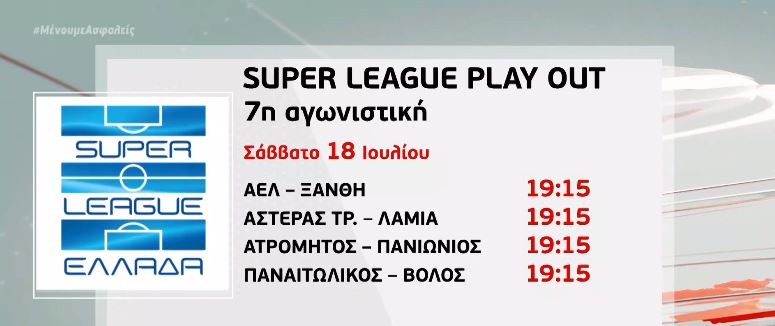 Super League: Μάχη για την αποφυγή της τελευταίας θέσης στα play out