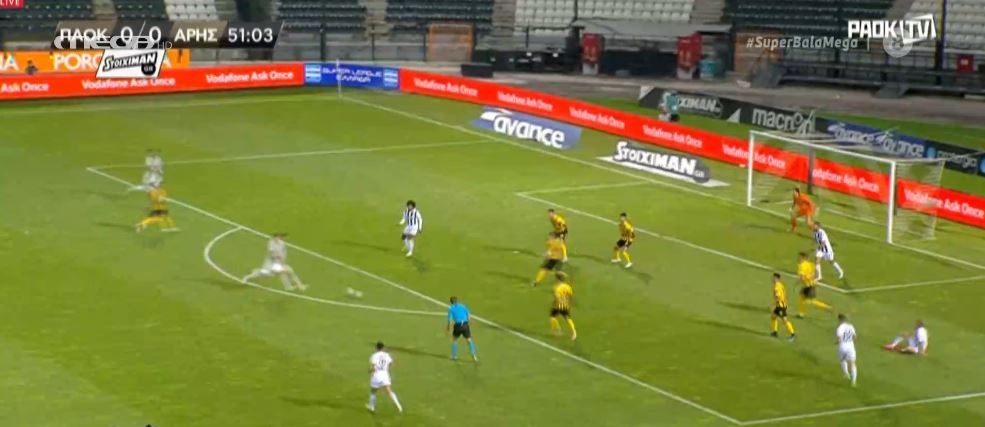Στο 0 – 0 ο ΠΑΟΚ με τον Άρη