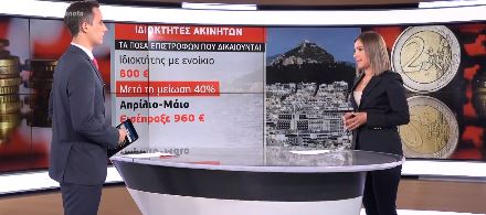 Τις επόμενες ημέρες η έκπτωση για τους ιδιοκτήτες ακινήτων που έλαβαν μειωμένο ενοίκιο