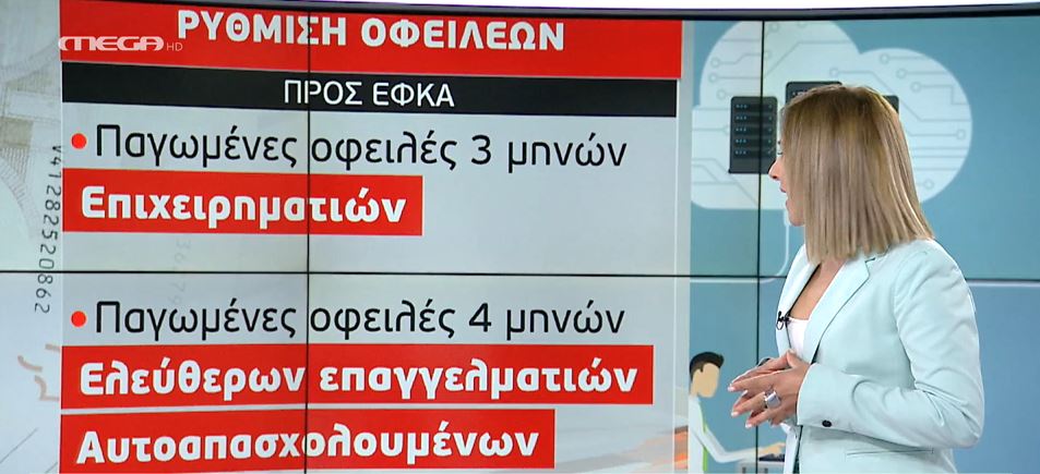 Ρύθμιση των χρεών προς ΕΦΚΑ σε 12 ή 24 δόσεις