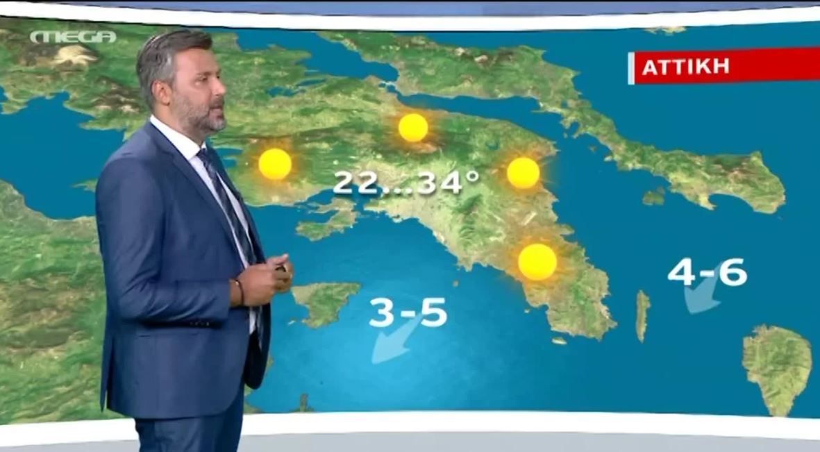 Ηλιοφάνεια για άλλη μία μέρα την Τρίτη (8/9) – Η πρόγνωση του Γ. Καλλιάνου
