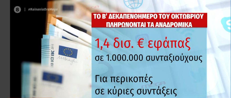 Πότε θα καταβληθούν τα αναδρομικά των συντάξεων – Παράταση για την επιστρεπτέα προκαταβολή