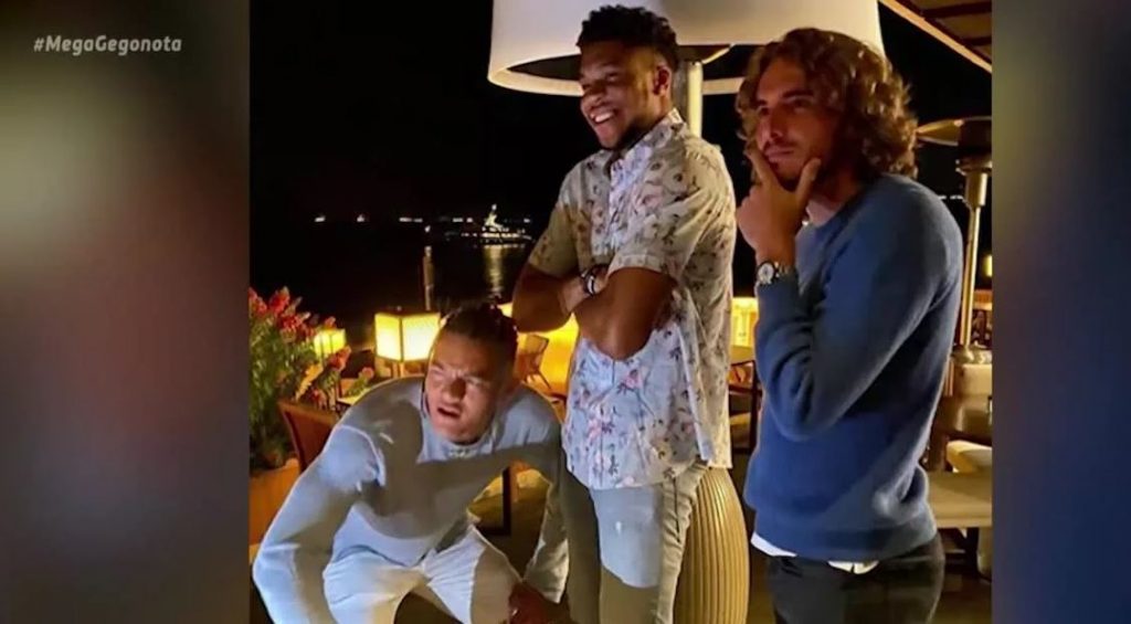 Η παρέα των αστέρων: Giannis, Τσιτσιπάς και Καραλής μαζί στην παραλία