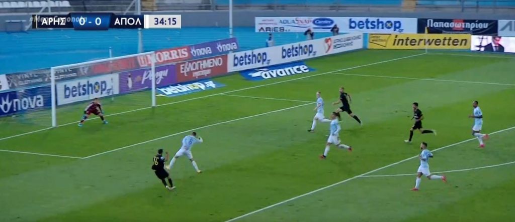 Super League: Άρης – Απόλλωνας 1-0