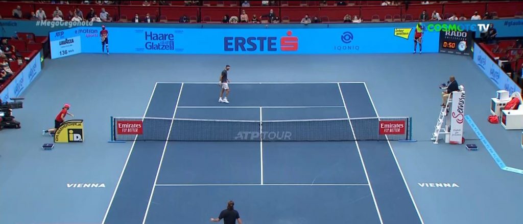 Τένις: Ήττα 2 – 1 σετ του Τσιτσιπά από τον Ντιμιτρόφ στους «16» του τουρνουά