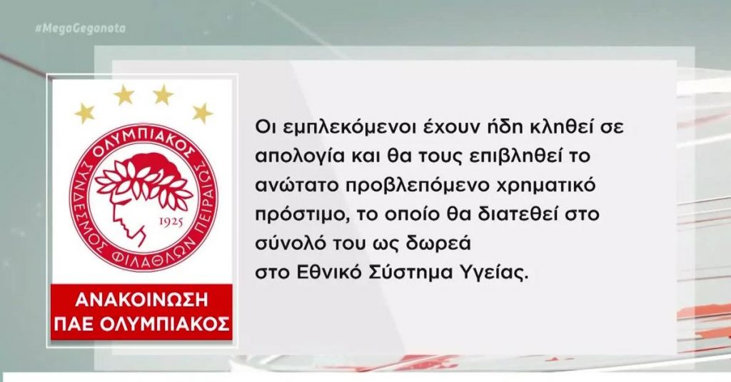 Πάρτι σε ξενοδοχείο της Αθήνας: Οργή της ΠΑΕ Ολυμπιακός για τους παίκτες που συμμετείχαν