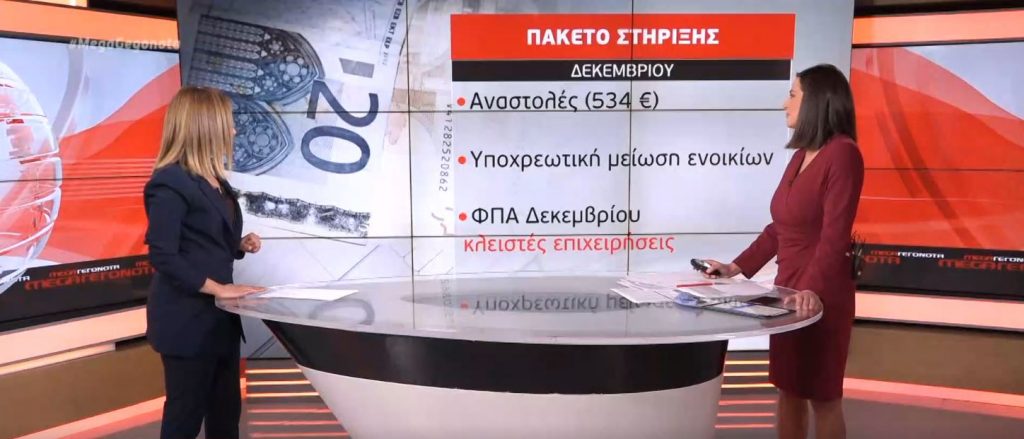 Πακέτο στήριξης επιχειρήσεων – εργαζομένων και τον Δεκέμβριο