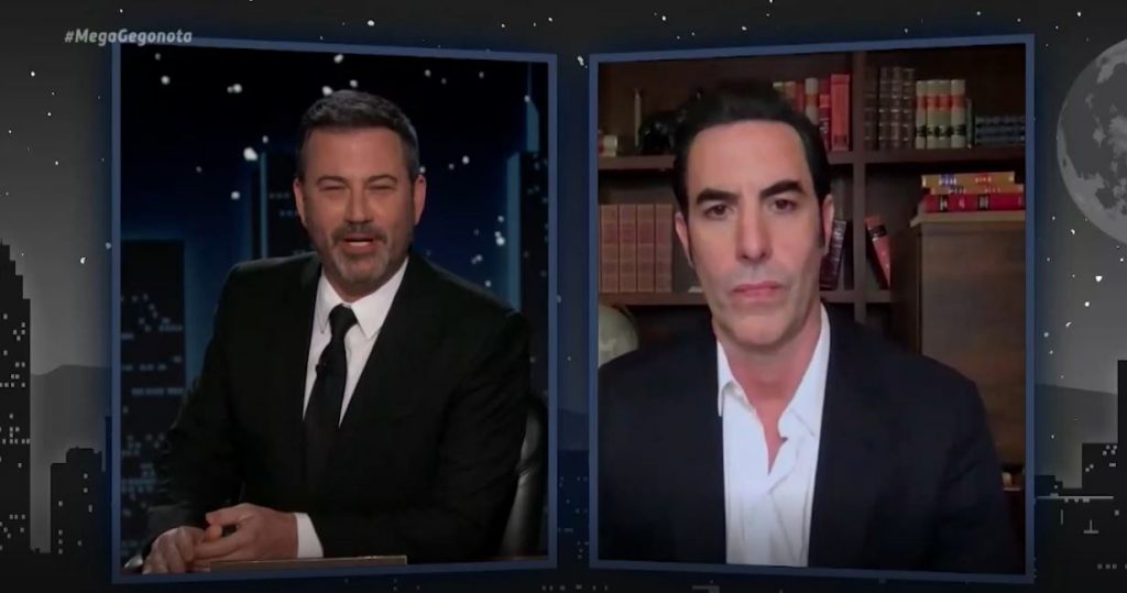 Όταν ο Μπόρατ αποκάλυψε στον Κίμελ ότι είναι «διακινητής εμβολίων» για τον κορωνοϊό