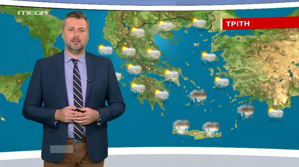 Βροχερός ο καιρός την Τρίτη – Η πρόγνωση του Γιάννη Καλλιάνου