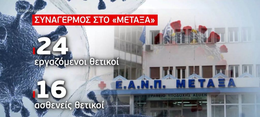 Νοσοκομείο Μεταξά: Συναγερμός από τη διασπορά του κορωνοϊού – Θετικοί γιατροί & ασθενείς