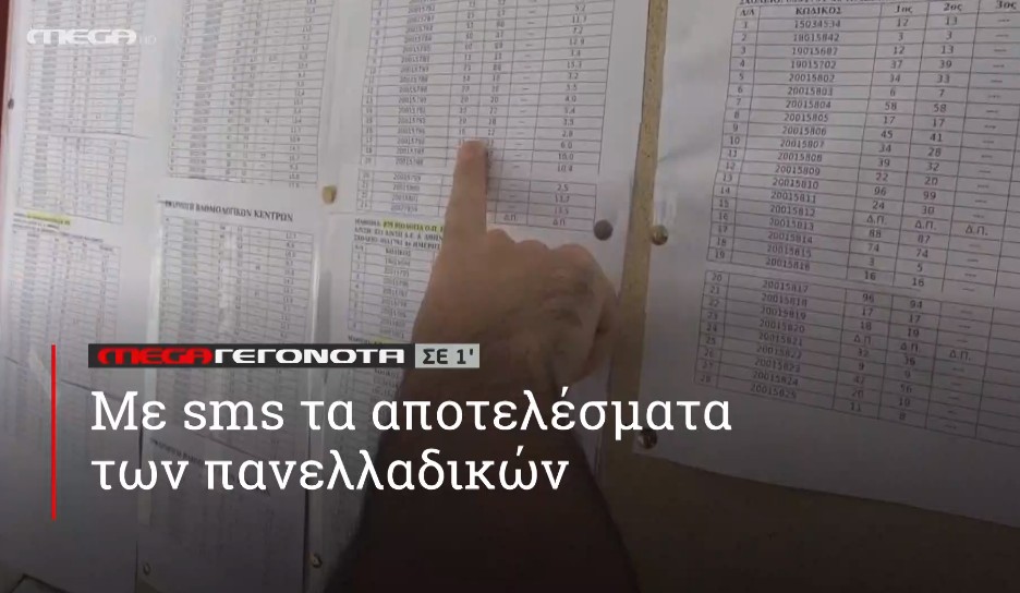 ΜΕGA ΓΕΓΟΝΟΤΑ ΣΕ 1′ - 