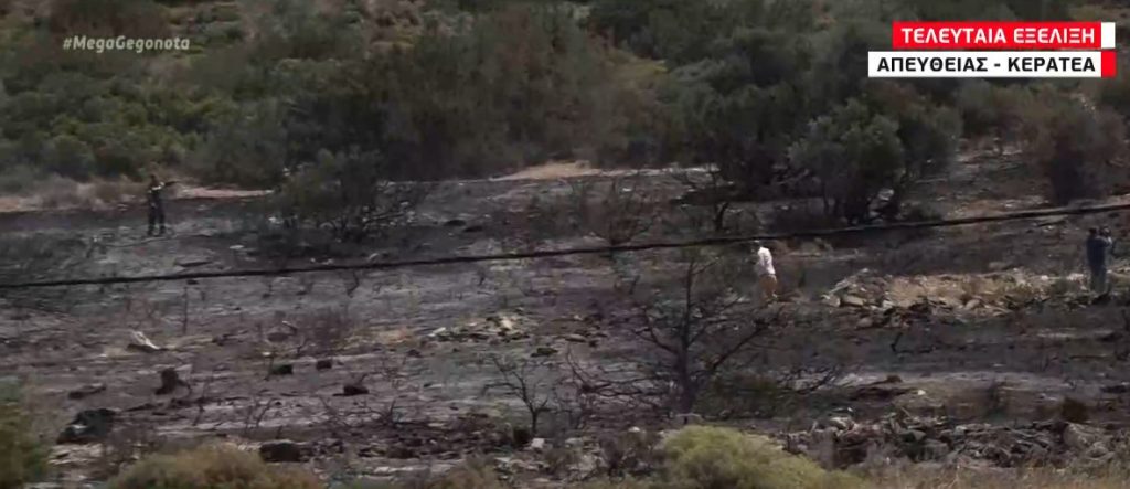 Κερατέα: Πυρκαγιά σε δασική έκταση – Εκκενώθηκε προληπτικά οικισμός