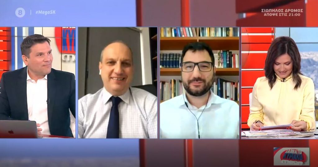 Πολιτική κόντρα για τη διαχείριση της πανδημίας και το εργασιακό νομοσχέδιο: Οικονόμου & Ηλιόπουλος στο Mega