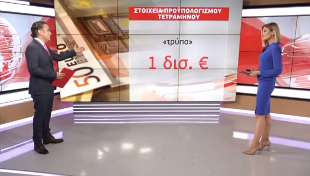 «Τρύπα» 1 δισ. στον Προϋπολογισμό το τελευταίο τετράμηνο