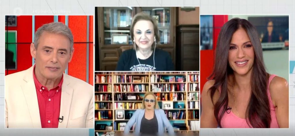 Διπλή… εμφάνιση για τη Ματίνα Παγώνη στην αποψινή πρεμιέρα του Τάκη Ζαχαράτου