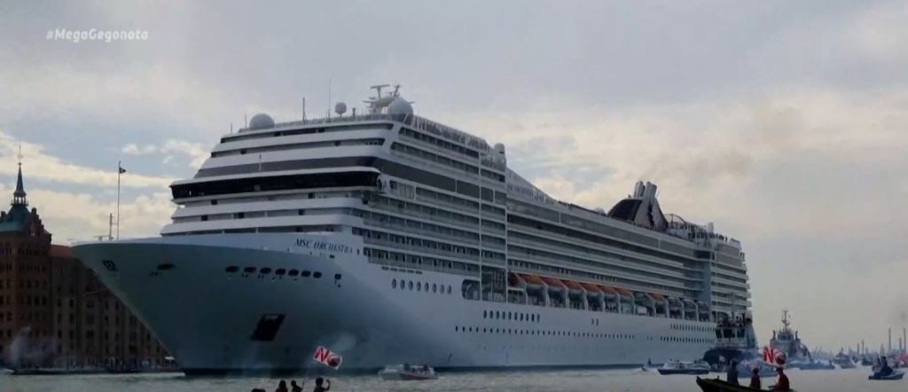 Βενετία: Διαδήλωση εναντίον των κρουαζιερόπλοιων