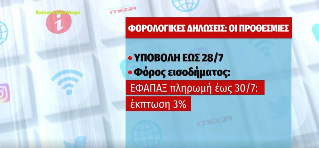 Με αργούς ρυθμούς συνεχίζεται η υποβολή των φορολογικών δηλώσεων – Πότε θα πληρωθούν οι συντάξεις Αυγούστου