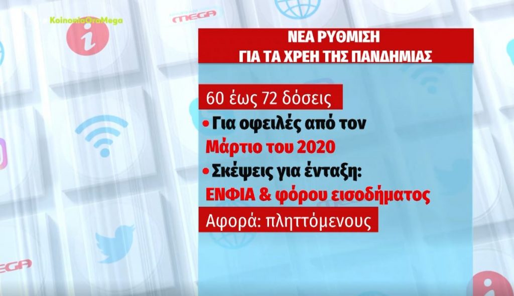 Εντός εβδομάδας οι ανακοινώσεις για τη νέα ρύθμιση για τα χρέη της πανδημίας