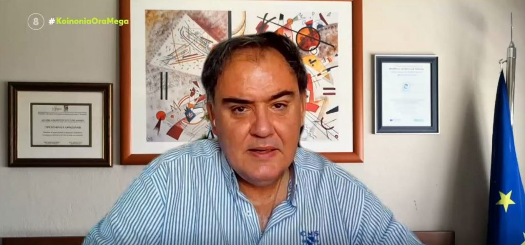 Σαρηγιάννης στο Mega: Μπορούμε εύκολα να φτάσουμε τα 6.400 κρούσματα μέχρι τον Δεκαπενταύγουστο