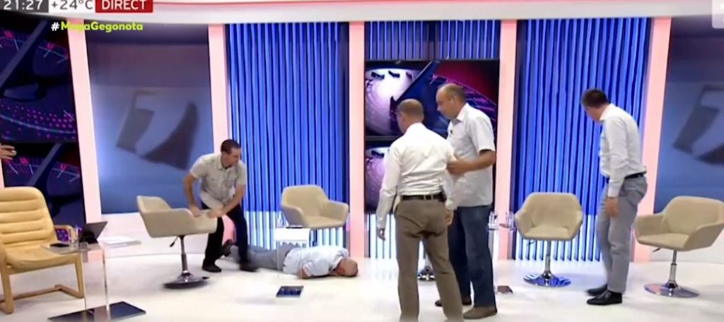 Μολδαβία: Σε ρινγκ μετατράπηκε τηλεοπτικό στούντιο