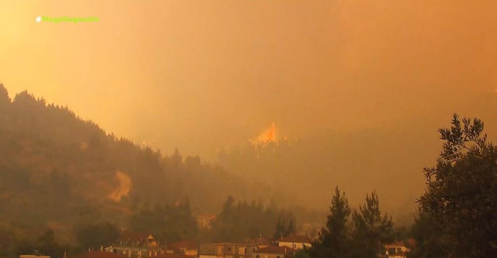 Εύβοια – Πύρινη κόλαση για 7η μέρα – Συγκλονιστικές εικόνες