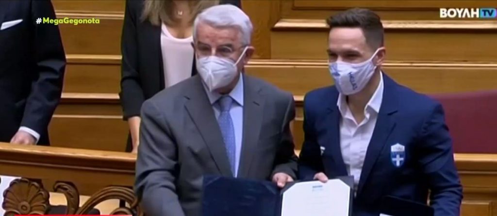 Ολυμπιονίκες του Τόκιο – Τιμήθηκαν από τη Βουλή των Ελλήνων