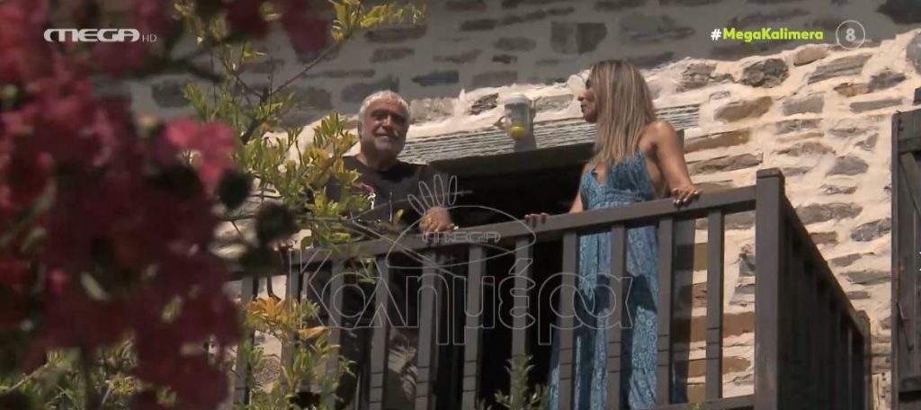 Ο Δημήτρης Πιατάς ξεναγεί την κάμερα του MEGA στο χωριό Λαύκος στο Πήλιο