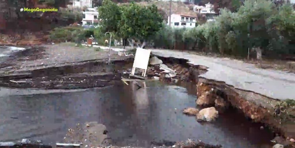 Εικόνες καταστροφής στη Βόρεια Εύβοια – Σε απόγνωση οι κάτοικοι