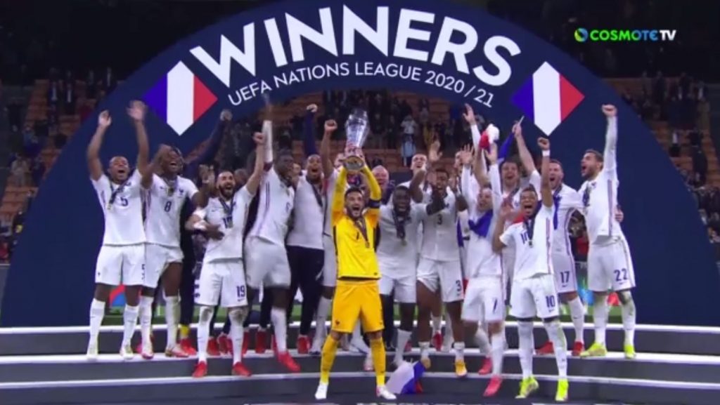 Με παράπονα για το γκολ του Εμπαπέ σήκωσαν την κούπα του Nations League οι Γάλλοι