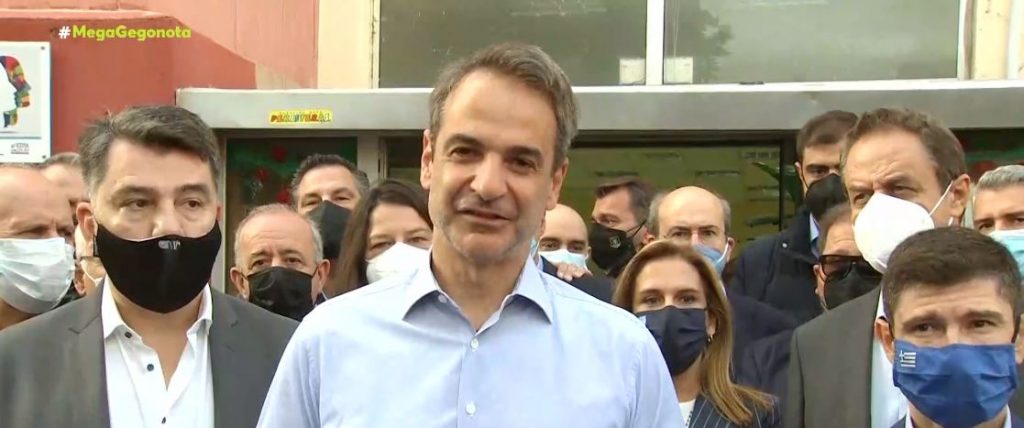 Κυριάκος Μητσοτάκης – Επίσκεψη στο Γαλάτσι για τις εσωκομματικές εκλογές της ΝΔ
