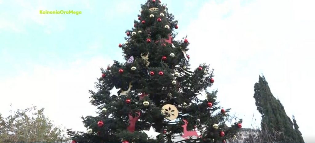 Το Σύνταγμα «φοράει» τα γιορτινά του – Έτοιμο το χριστουγεννιάτικο δέντρο
