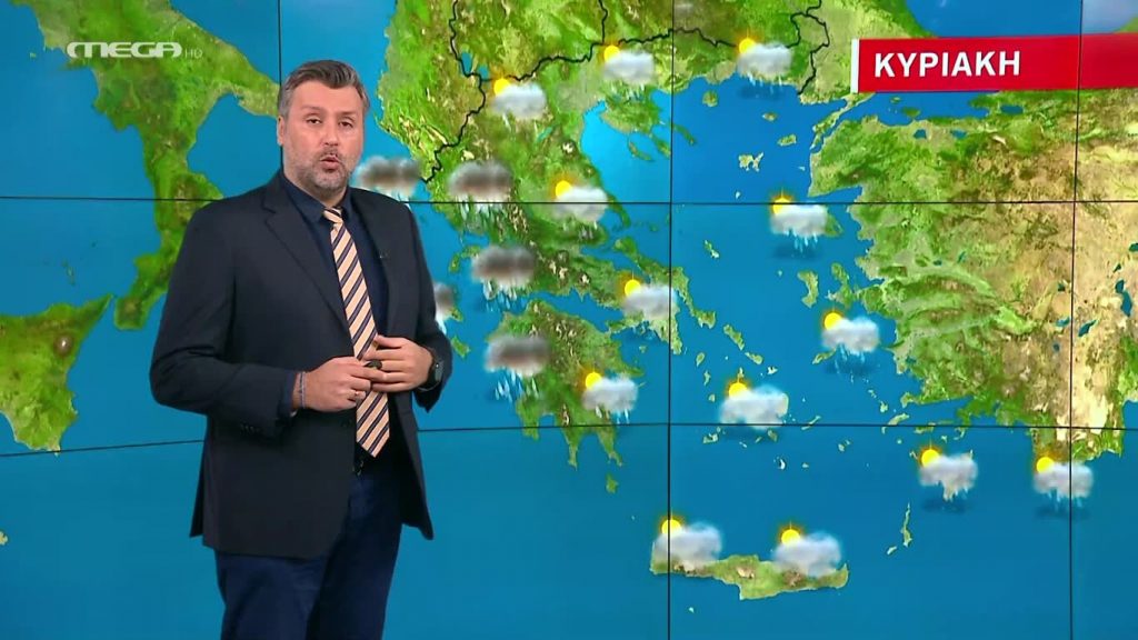 Άστατος ο καιρός την Κυριακή με τοπικές βροχές – Η πρόγνωση του Γιάννη Καλλιάνου