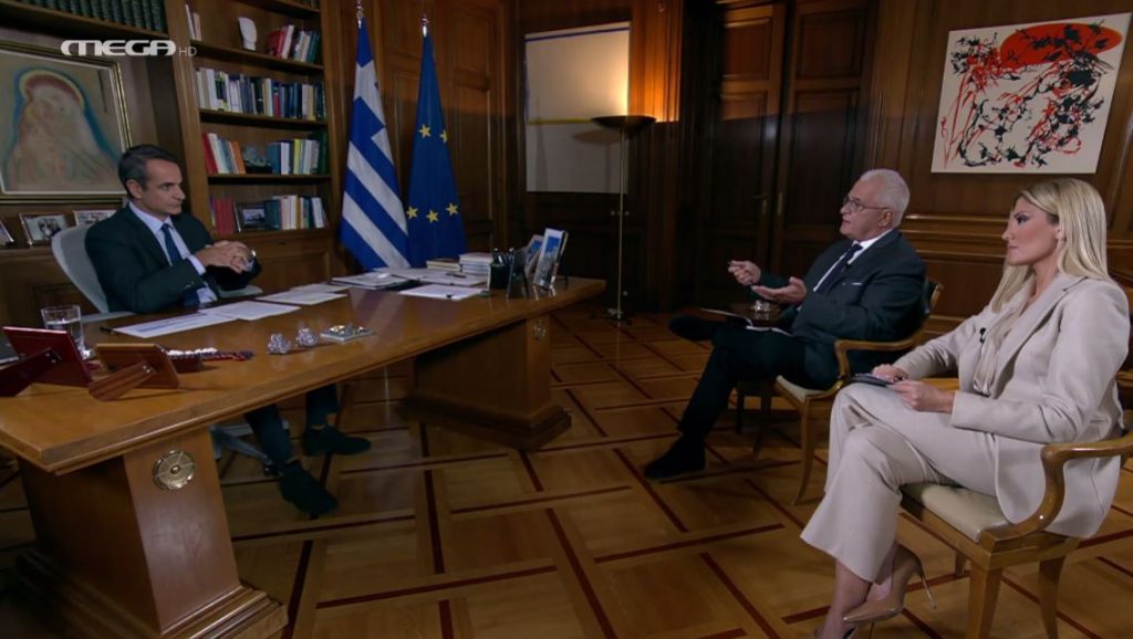 Κυριάκος Μητσοτάκης στο Mega – Διπλή αύξηση στον κατώτατο μισθό το 2022