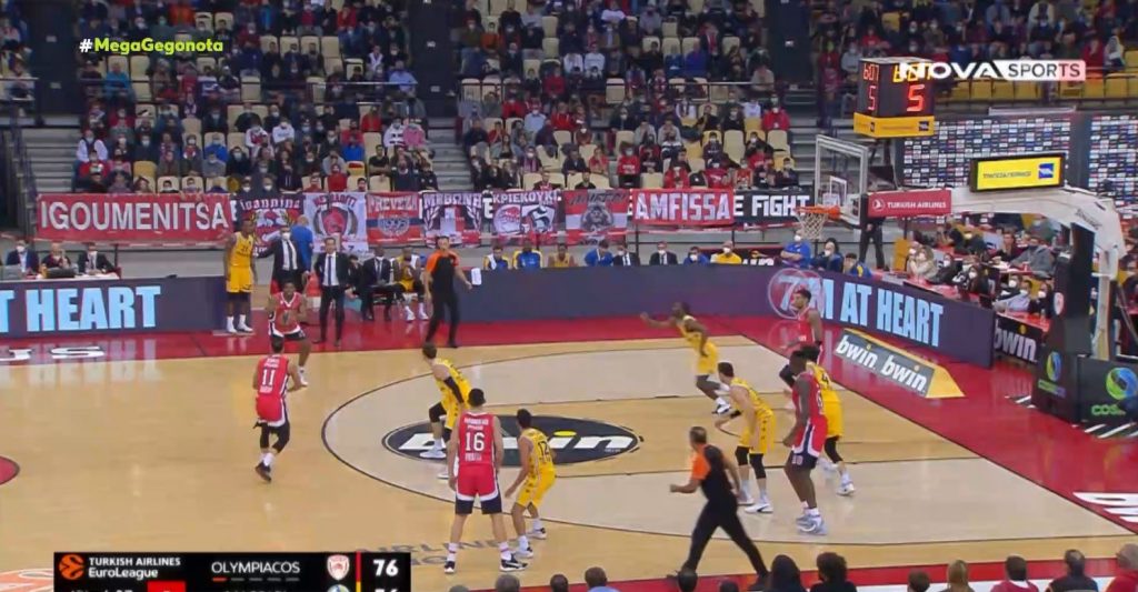 Μπάσκετ – Σαρωτική η νίκη του Ολυμπιακού στο ΣΕΦ επί της Μακάμπι