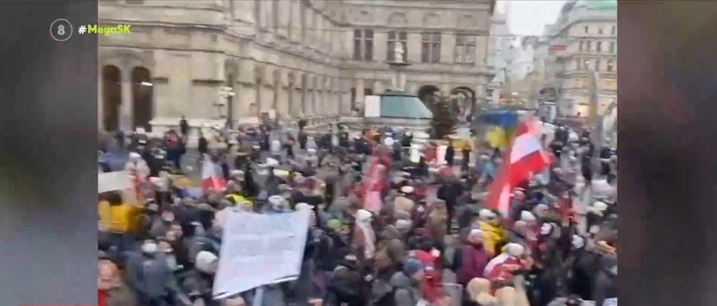 Αυστρία – Διαδήλωση κατά των υποχρεωτικών εμβολιασμών στη Βιέννη