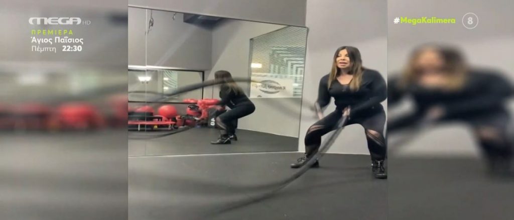 Η Άντζελα Δημητρίου κάνει γυμναστική, γιατί μπορεί!