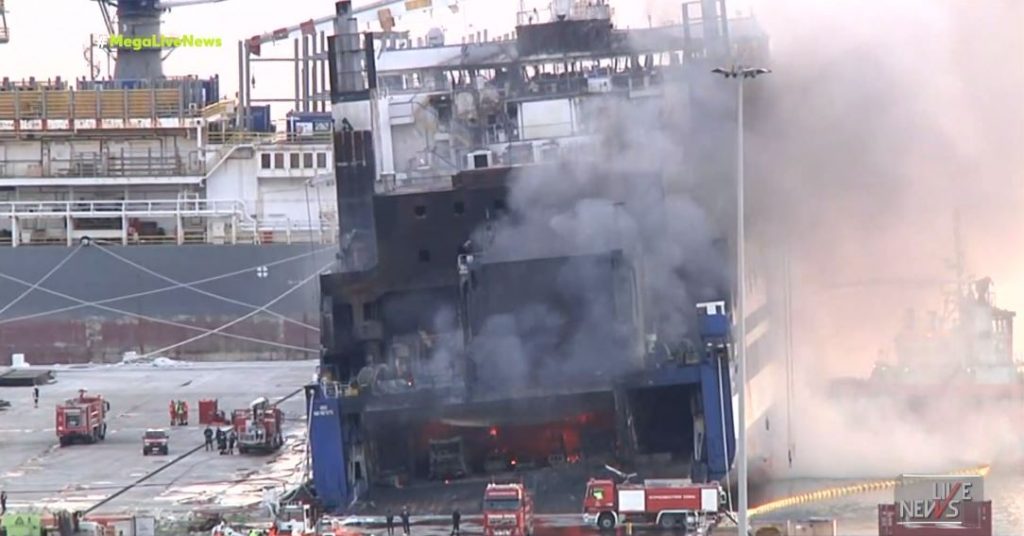 Βίντεο ντοκουμέντο από το Euroferry Olympia – Στις φλόγες ξανά το πλοίο
