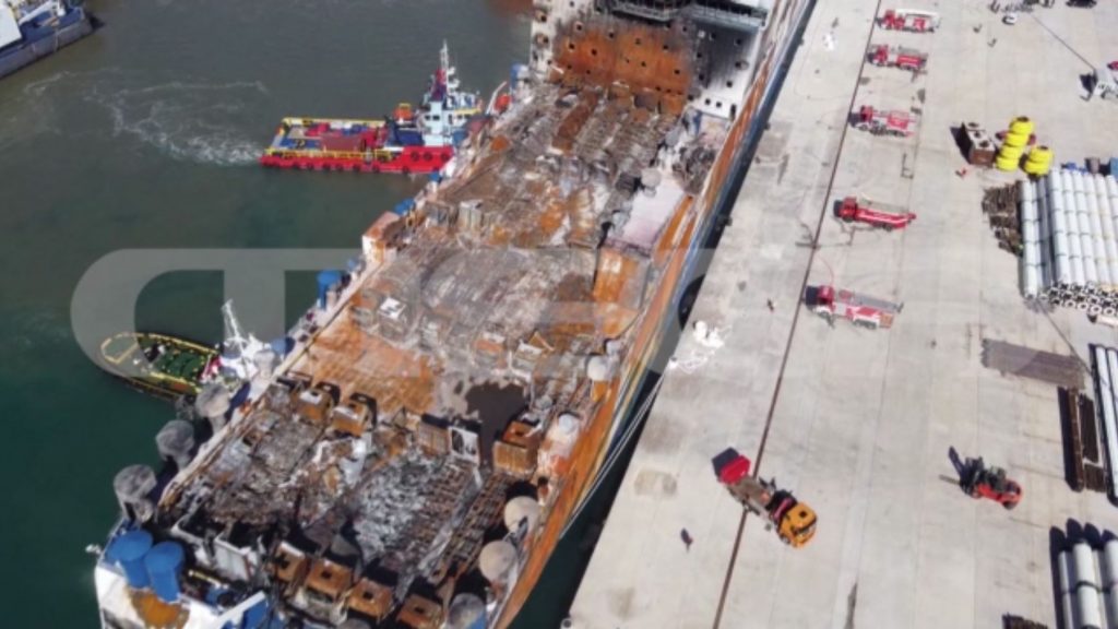 Euroferry Olympia: Ρυμουλκήθηκε στο λιμάνι του Αστακού το πλοίο