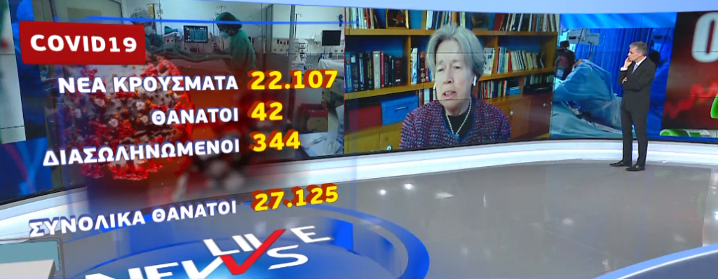 Η Α. Λινού στο LIVE NEWS: «Πρέπει να προσέξουμε ποια μέτρα θα κρατήσουμε και ποια όχι»