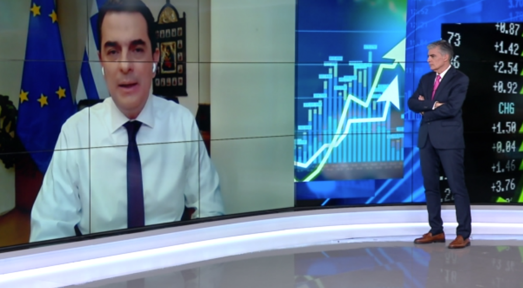 Ο Κ. Σκρέκας στο LIVE NEWS: «Κανείς δεν μπορεί να εκτιμήσει για πόσο θα παραμείνει ψηλά το κόστος της ενέργειας»