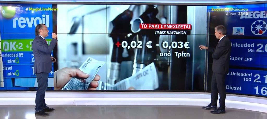 Έκρηξη τιμών στα καύσιμα – Νέα άνοδος στο πετρέλαιο μπρεντ