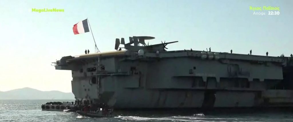 To MEGA στο αεροπλανοφόρο Σαρλ ντε Γκωλ