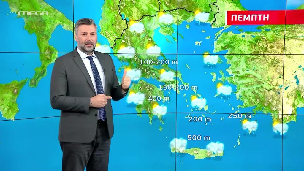 Χιονιάς στις περισσότερες περιοχές την Πέμπτη – Η πρόγνωση του Γιάννη Καλλιάνου