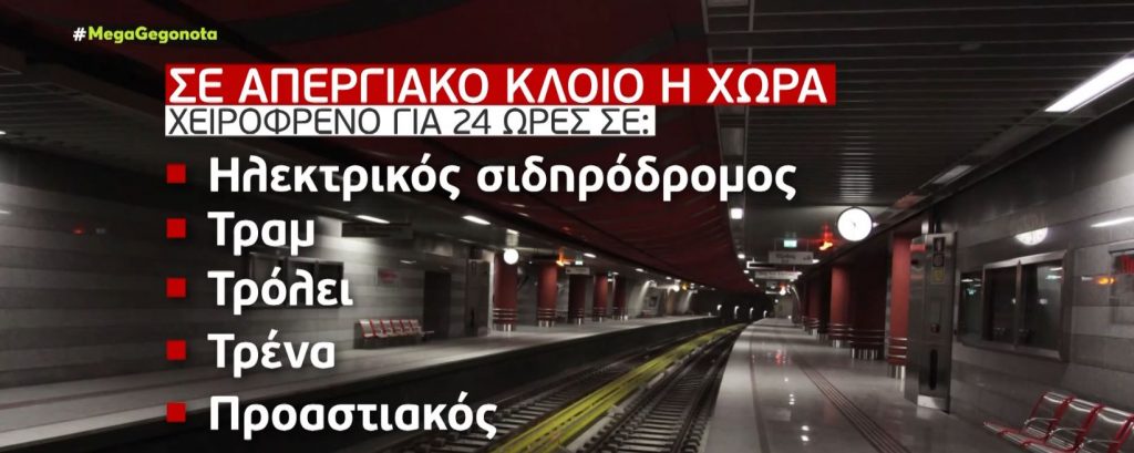 Σε απεργιακό κλοιό η χώρα την Τετάρτη