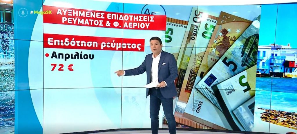 Αυξημένες επιδοτήσεις ρεύματος & φυσικού αερίου τον Απρίλιο